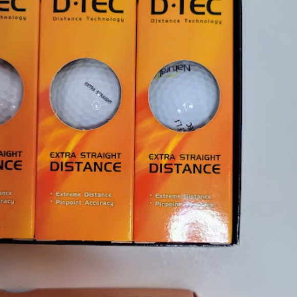 BOX OF 12 BRAND NEW MAXIFLI GOLF BALLS D TEC EXTRA STRAIGHT DISTANCE GOLF BALLS - Picture 3 of 6